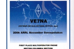 2006-ARRL-Sweepstakes-Award