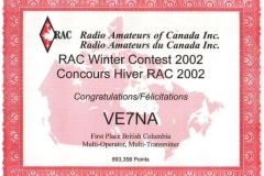 RAC-Canada-Winter-Contest-2002