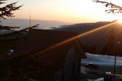 View-taken-from-a-camera-phone-underneath-a-30dBi-parabolic-grid-dish-antenna-aimed-at-Nanaimo-_VE7DJA_-on-Mt_-Seymour-in-Bu